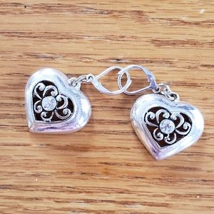 Brighton heart lever back dangle earrings